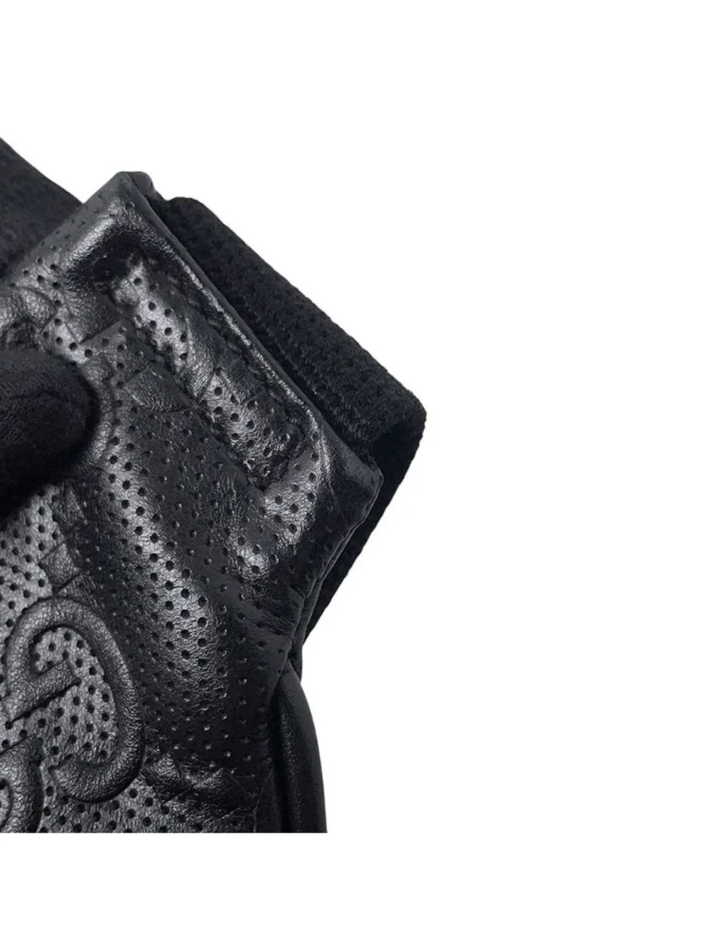 Gucci Belt Bag GG Embossed Bag Leather Black